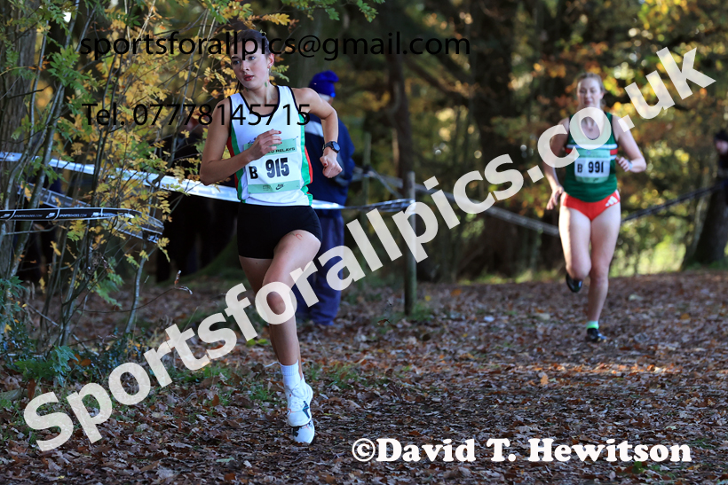 Senior Womens 2025 National Cross Country Relays, Berry Hill Park, Mansfield. Photo: David T. Hewitson/Sports for All Pics